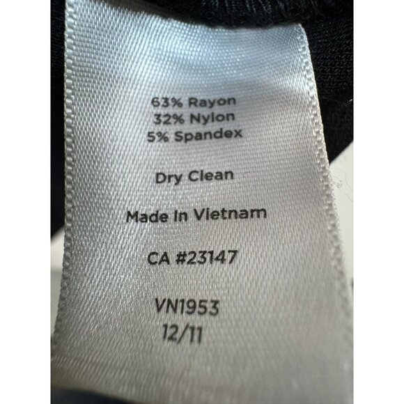 Talbots Womens Sleeveless Embellished Neckline Dress Size 12 Black - Picture 6 of 11